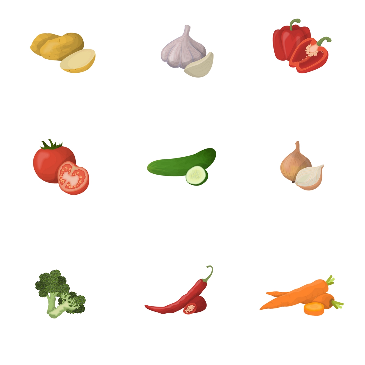 quiz vegetables